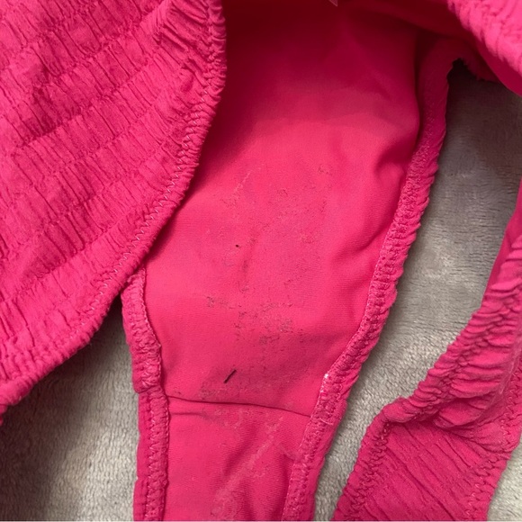 New! Montce lily hibiscus zig zag stitch scrunch bikini bottoms 27837 - Picture 8 of 10